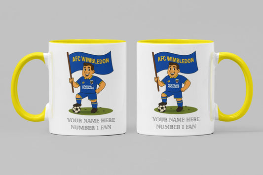 Personalised Wimbledon Football Mug: Custom Ceramic Gift