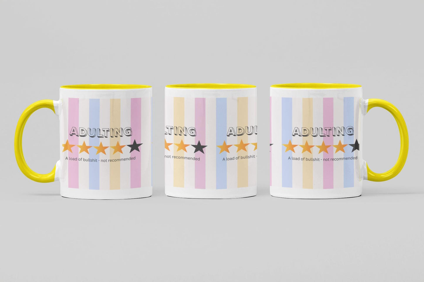 Funny Adulting Coffee Mug: Sarcastic Gift, 11oz Ceramic