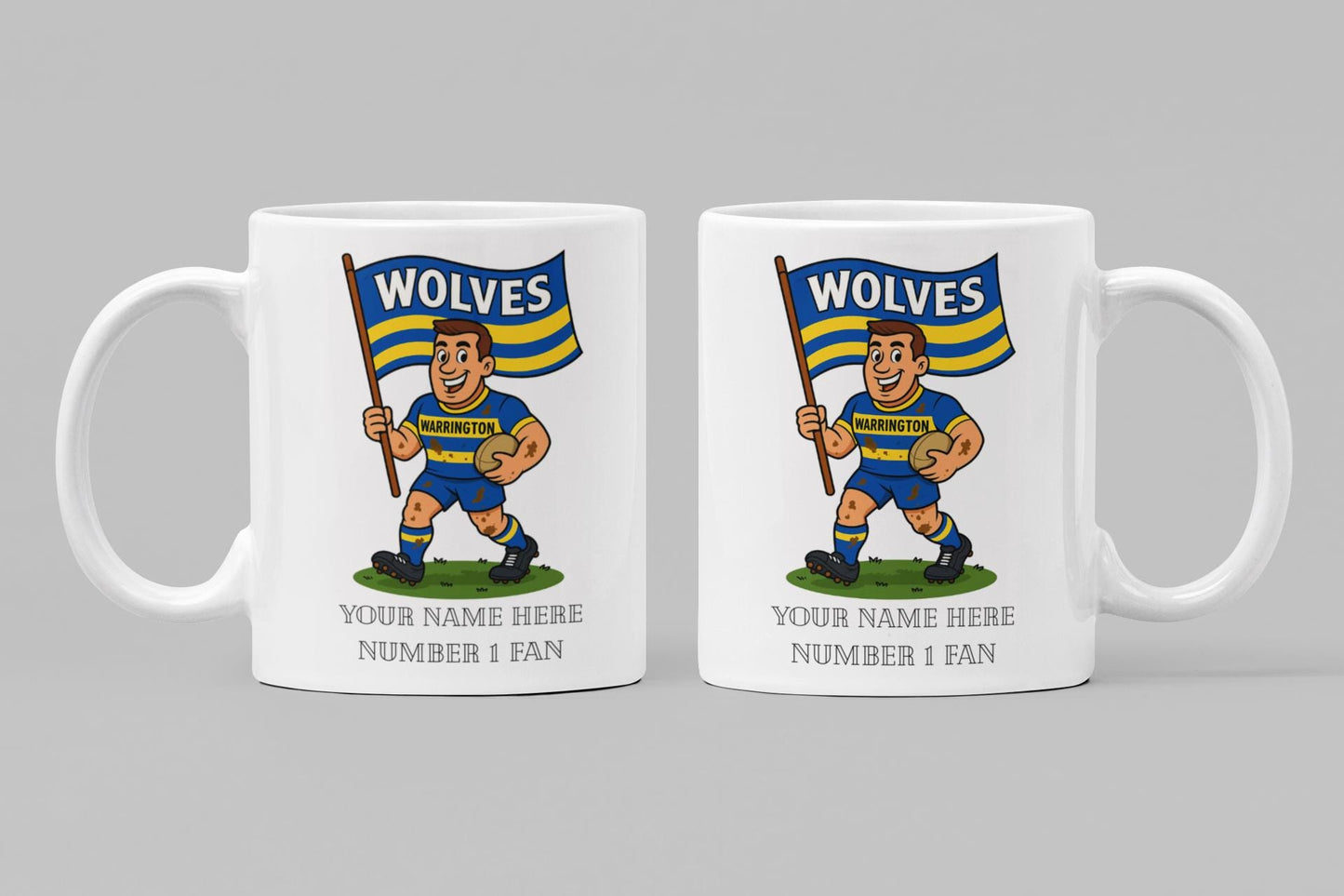 Warrington Wolves Rugby Mug – Personalized Fan Gift