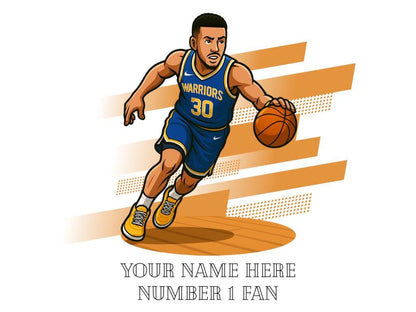 Personalised Golden State Warriors inspired Mug: Custom Name NBA Gift