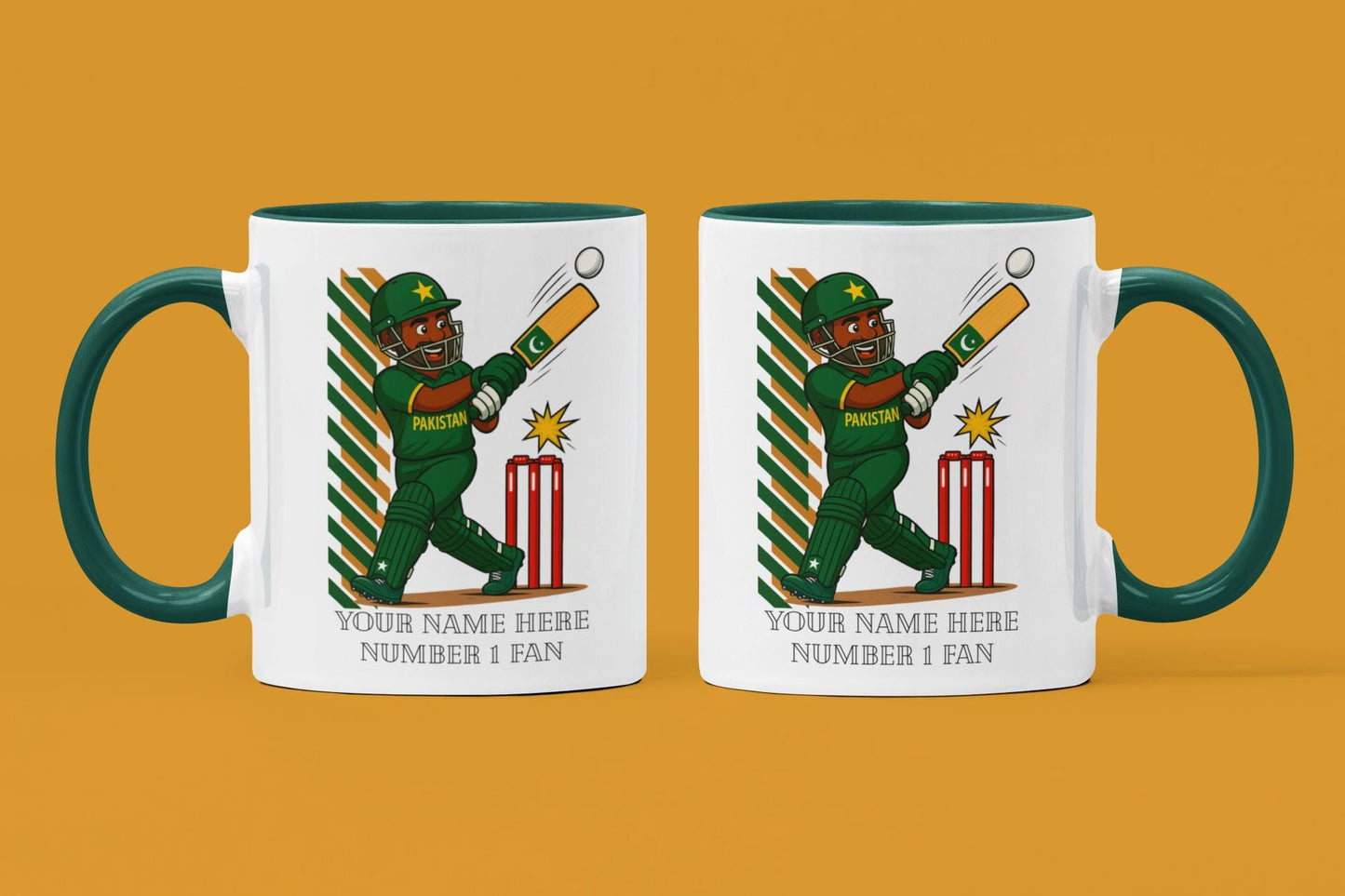 Personalized Pakistan Cricket T20 Ceramic Mug, Cricket Fan Gift