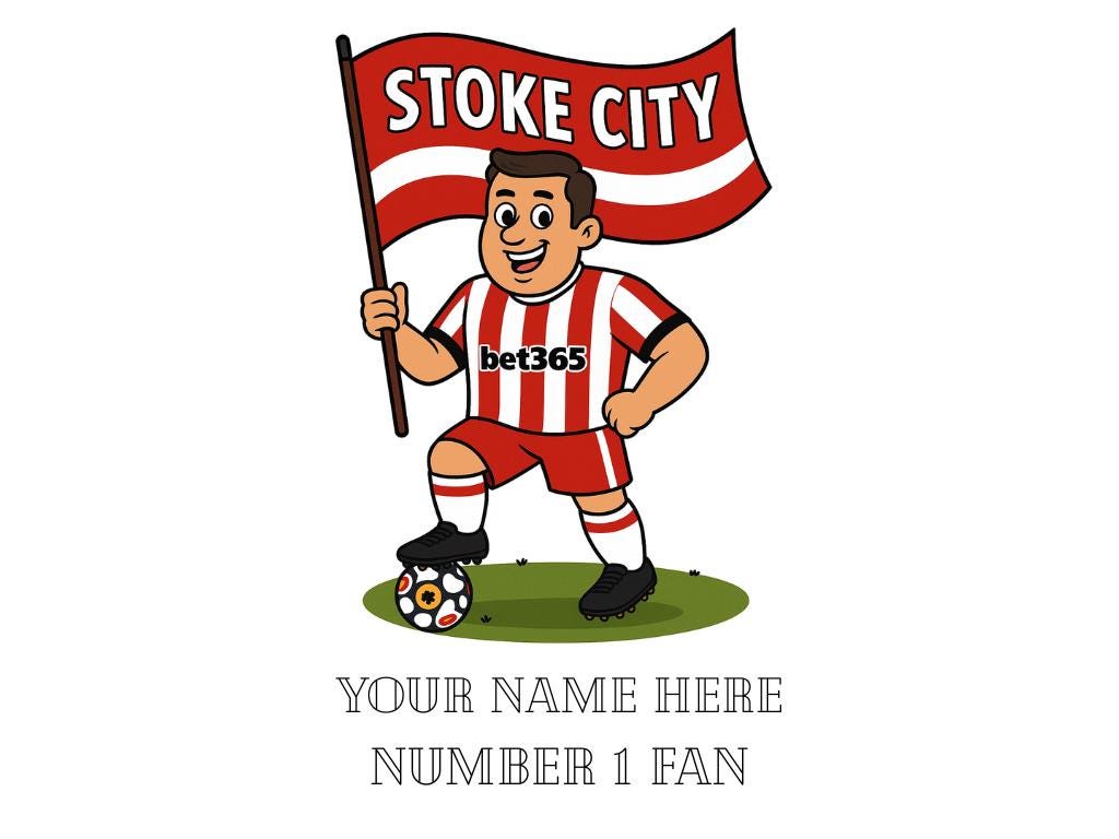 Personalised Stoke Inspired Mug: Custom Football Gift, 3 Colours