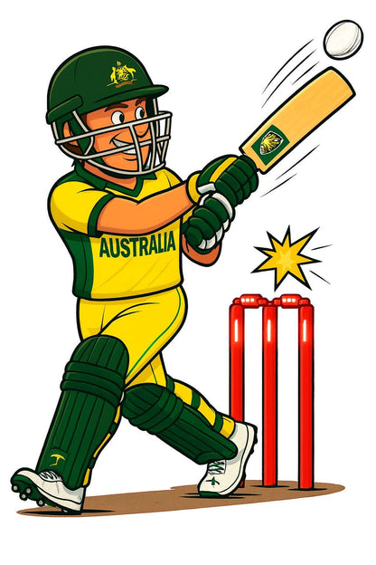 Personalized Australia Cricket Mug, T20 Fan Gift