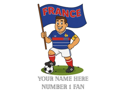Personalised France Ceramic Mug: Custom Football Gift