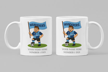 Personalised Wycombe Ceramic Mug: Custom Football Gift
