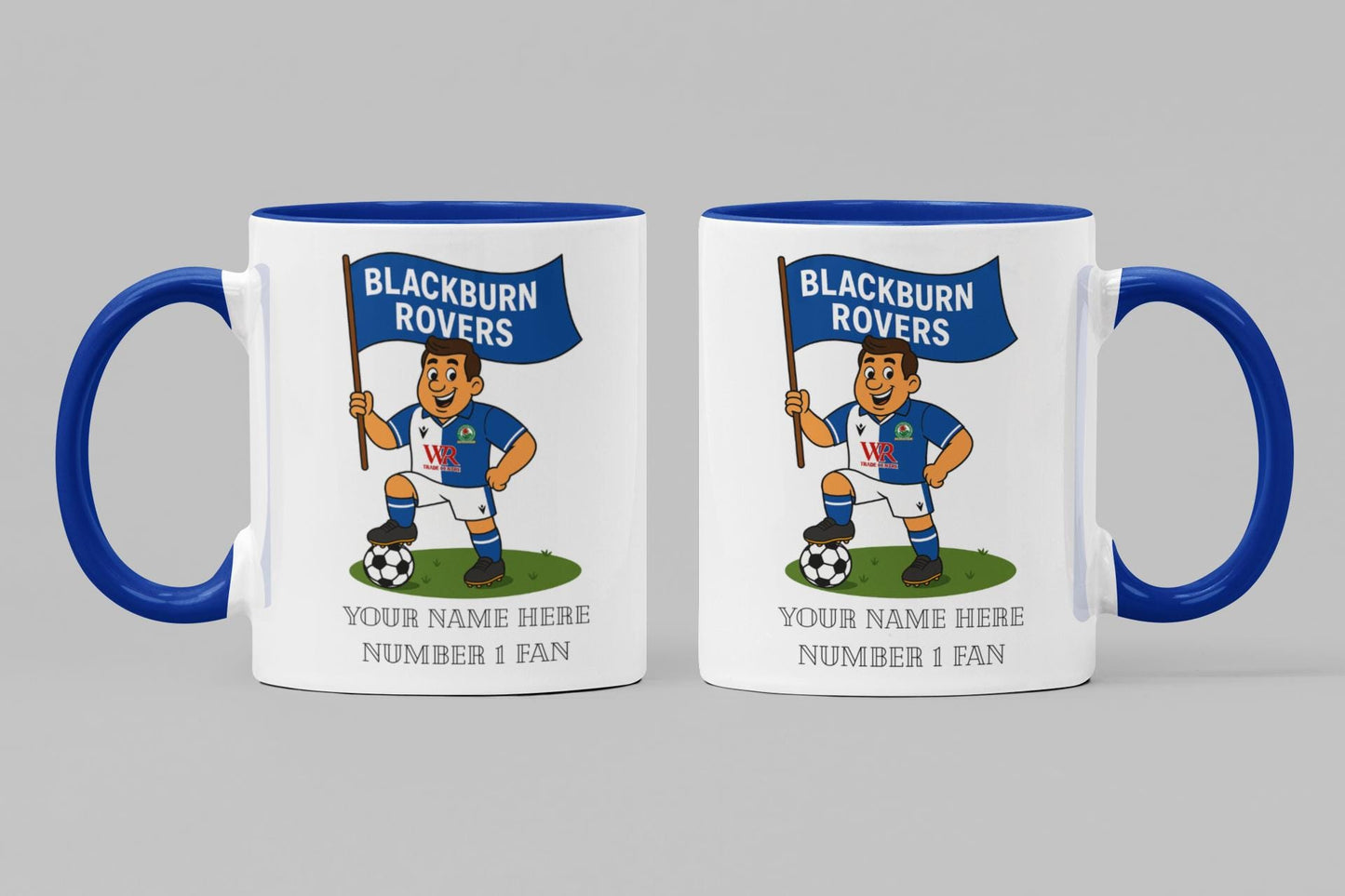 Personalised Blackburn Football Mug: Custom Ceramic Gift