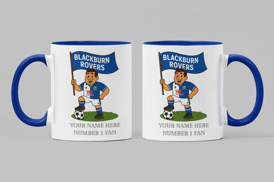 Personalised Blackburn Football Mug: Custom Ceramic Gift