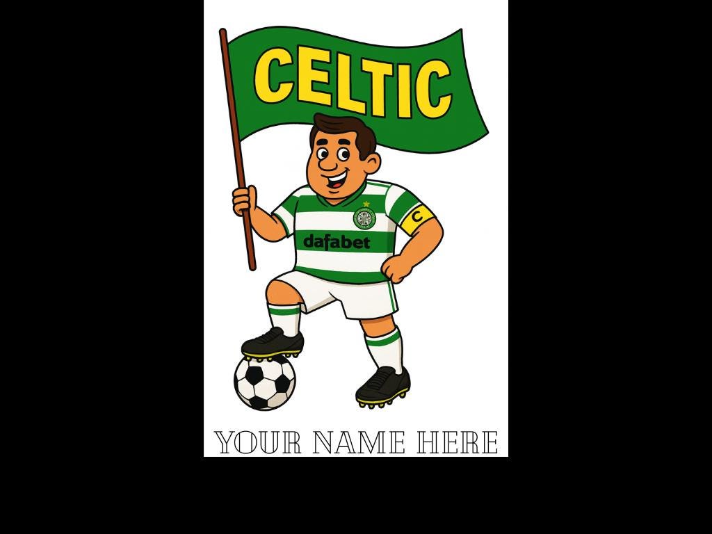 Personalised Celtic Football Mug: Custom Ceramic Gift