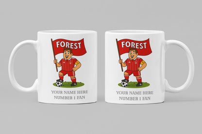 Personalised Nottingham Forest Ceramic Mug: Custom Football Gift