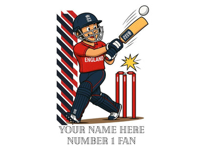 Personalized England Cricket Mug, T20 Fan Gift