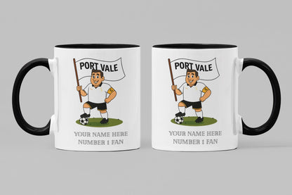 Personalised Port Vale Football Mug: Custom Ceramic Gift