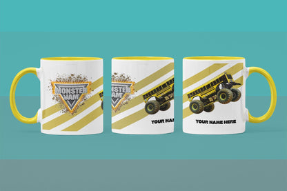 Personalised Higher Education Monster Truck Mug – 11oz Cup in 3 Colours
