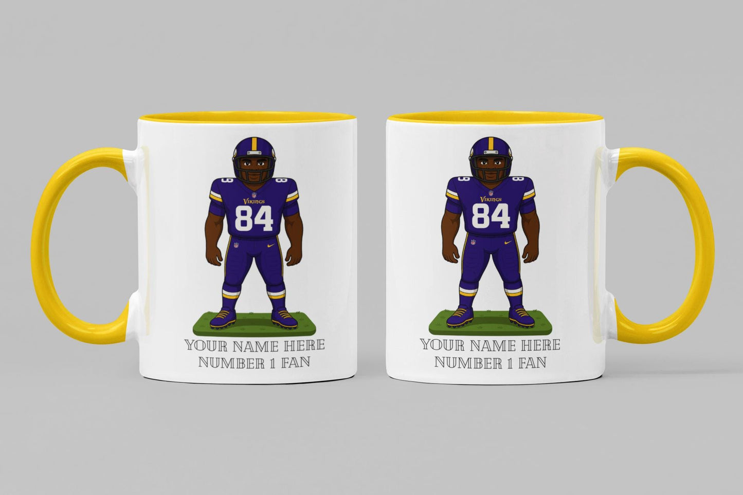 Personalized Minnesota Vikings Inspired Mug: Custom Name NFL Gift