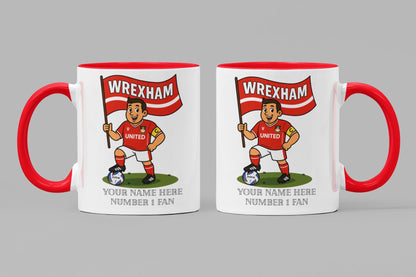 Personalised Wrexham Football Mug: Custom Ceramic Gift