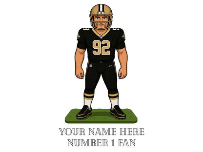 Personalized New Orleans Saints Inspired Mug: Custom Name NFL Gift