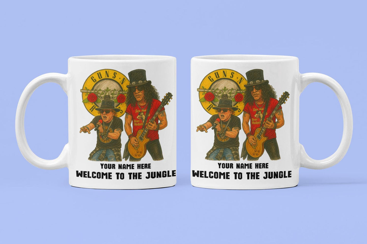 Guns N Roses inspired 11oz Mug – Personalised White Ceramic Boxed Mug
