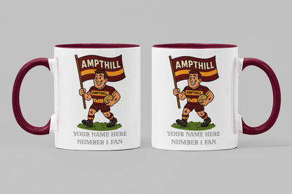Ampthill Rugby Inspired 11oz Mug – Custom Name Rugby Cup – Dishwasher & Microwave Safe – Arrives Boxed