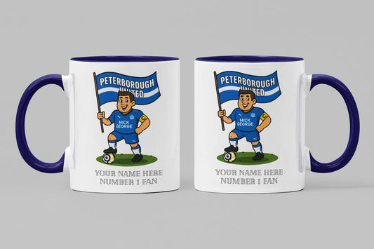 Personalised Peterborough Ceramic Mug - Football Fan Gift