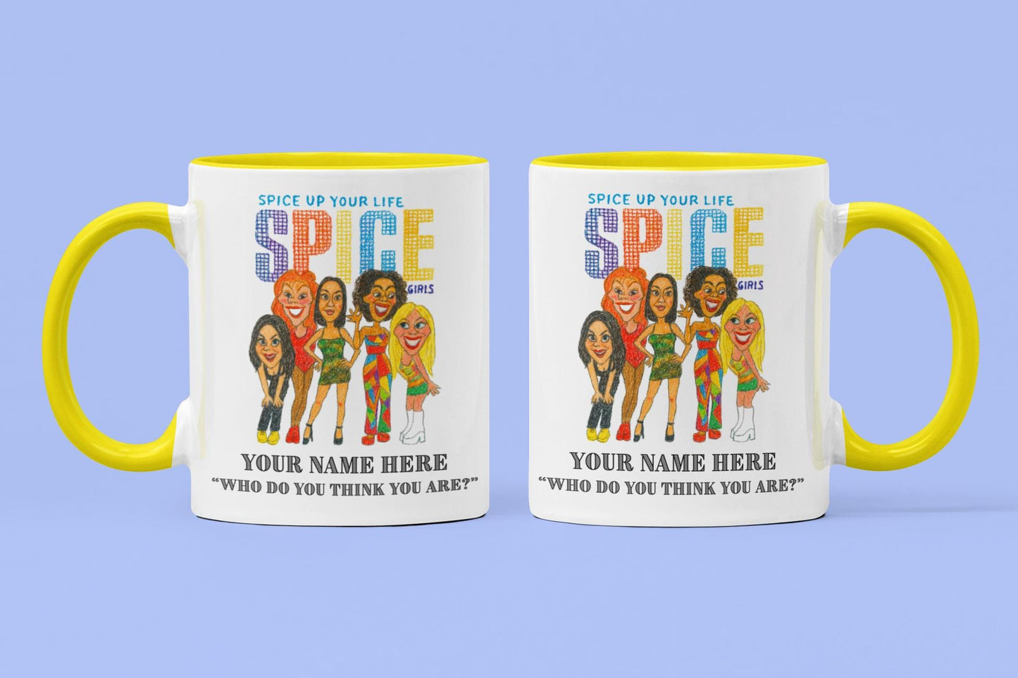 Spice Girls retro 90s inspired 11oz Mug – Personalised White Ceramic Boxed Mug
