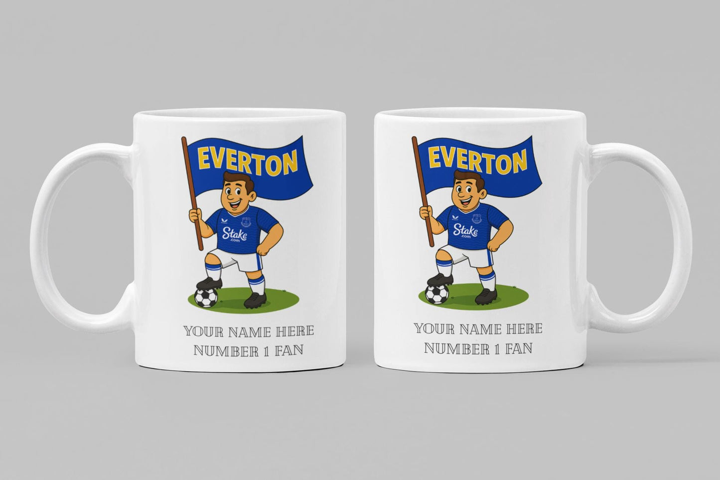 Personalised Everton Football Mug: Custom Ceramic Gift