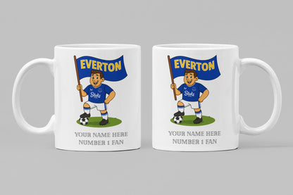 Personalised Everton Football Mug: Custom Ceramic Gift