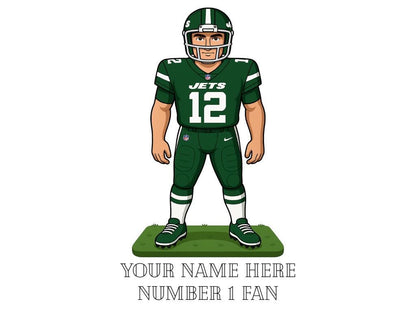 Personalized New York Jets Inspired Mug: Custom Name NFL Gift