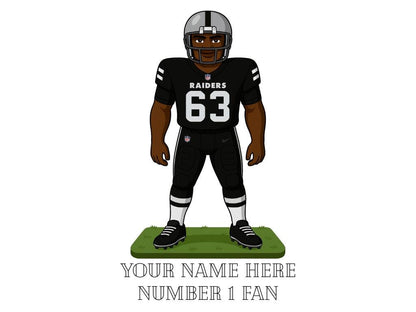 Personalised Las Vegas Raiders inspired Mug: Custom Name NFL Gift