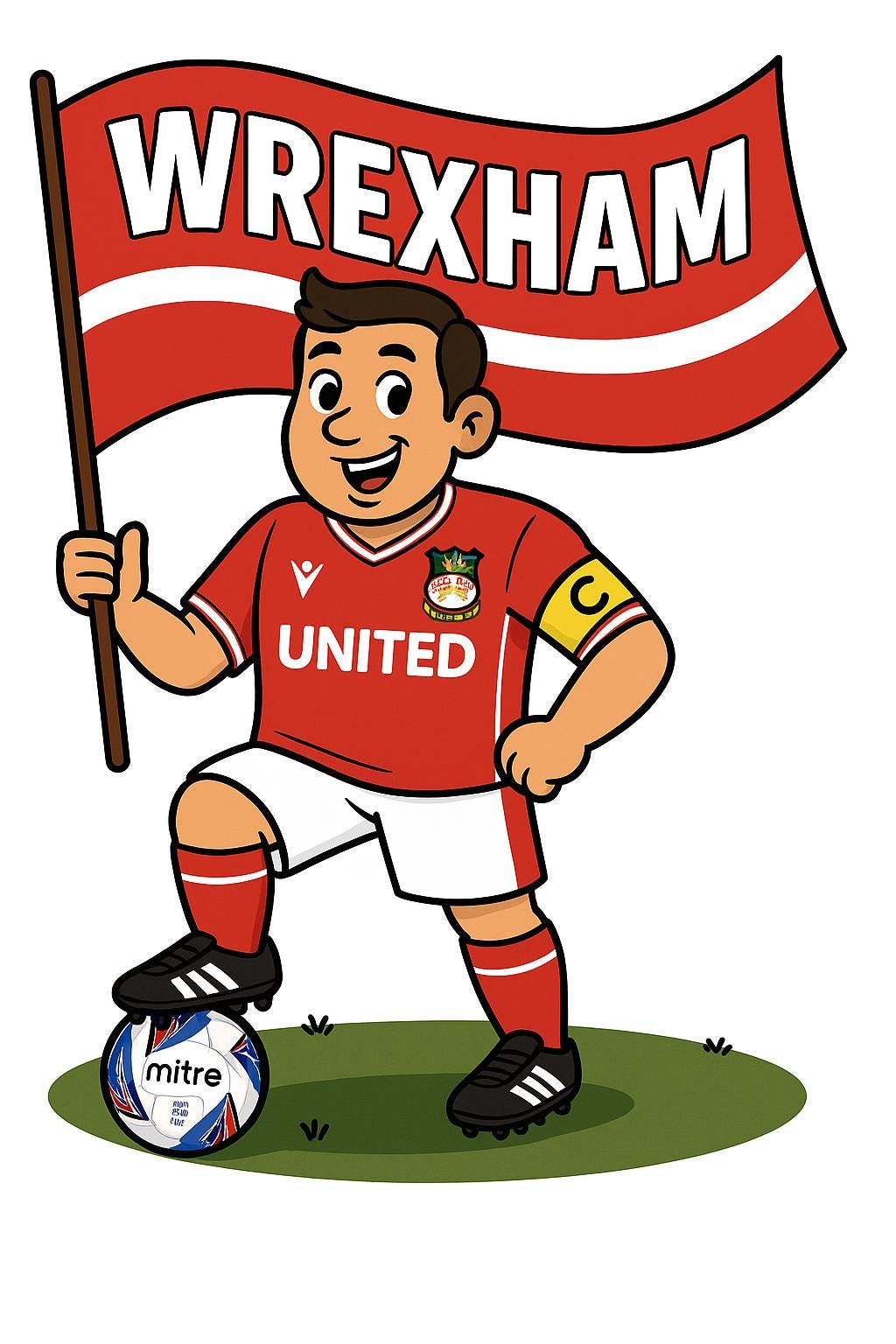 Personalised Wrexham Football Mug: Custom Ceramic Gift