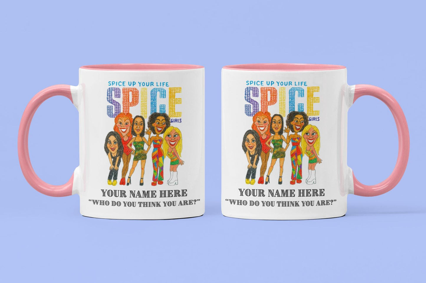 Spice Girls retro 90s inspired 11oz Mug – Personalised White Ceramic Boxed Mug
