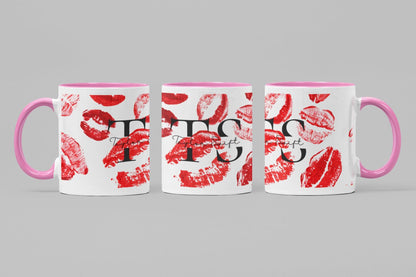 Taylor Swift Inspired Lip Print 11oz Mug – Available in White, Red, or Pink