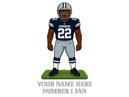 Personalised Dallas Cowboys inspired Mug: Custom Name NFL Gift