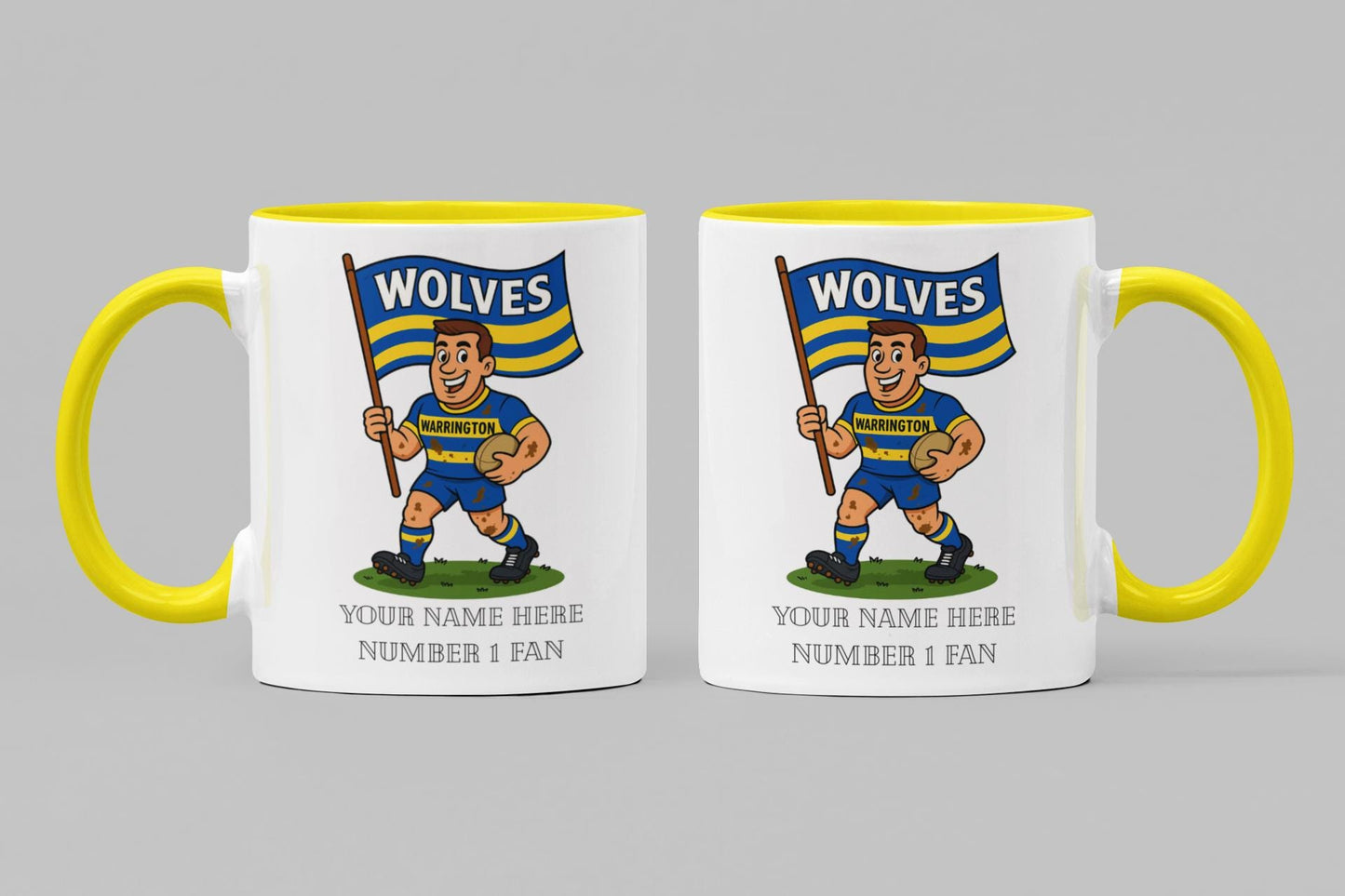 Warrington Wolves Rugby Mug – Personalized Fan Gift