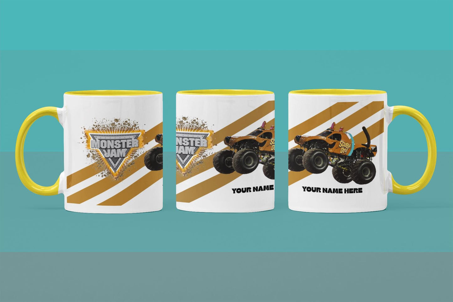 Personalised Scooby Doo Monster Truck Mug – 11oz Cup in 2 Colours