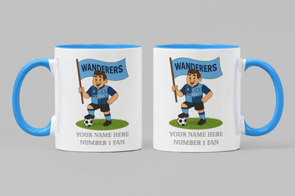Personalised Wycombe Ceramic Mug: Custom Football Gift