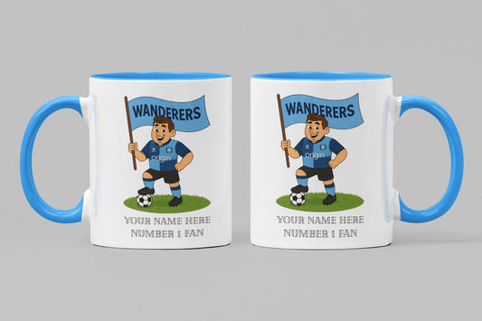 Personalised Wycombe Ceramic Mug: Custom Football Gift