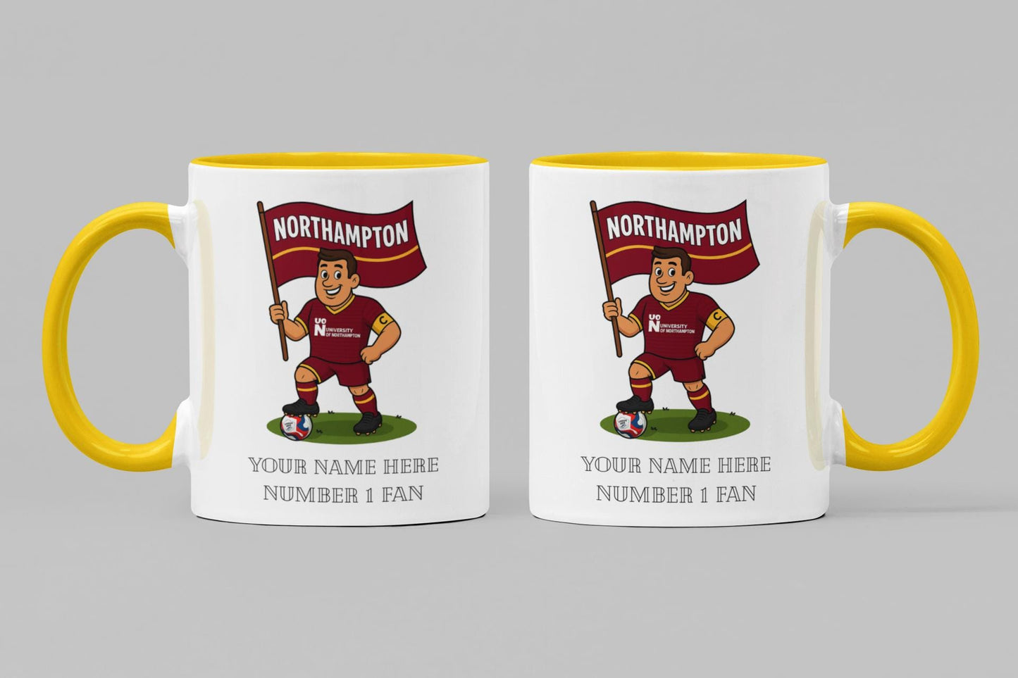 Personalised Northampton Town Inspired Mug: Custom Football Gift