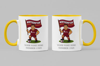 Personalised Northampton Town Inspired Mug: Custom Football Gift