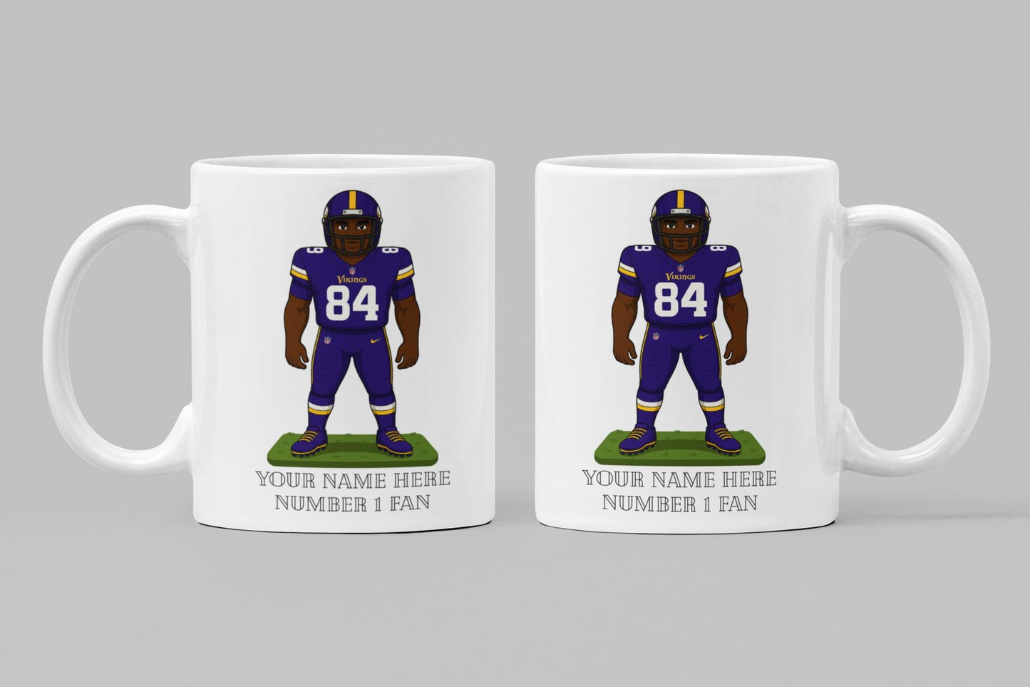 Personalized Minnesota Vikings Inspired Mug: Custom Name NFL Gift