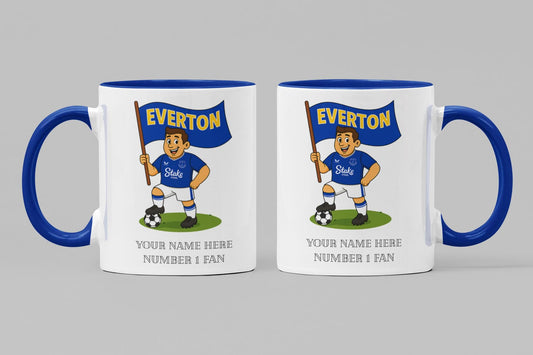 Personalised Everton Football Mug: Custom Ceramic Gift