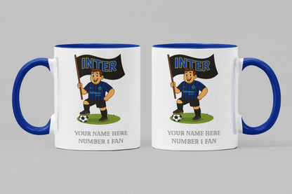 Personalised Inter Milan FC Ceramic Mug: Custom Football Gift
