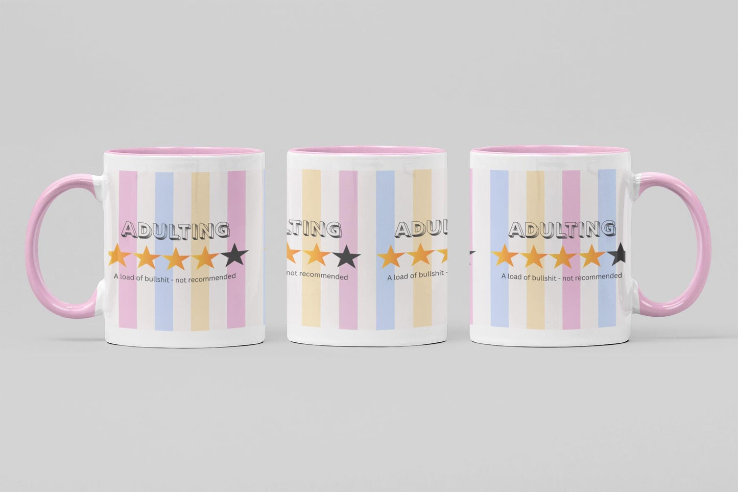 Funny Adulting Coffee Mug: Sarcastic Gift, 11oz Ceramic