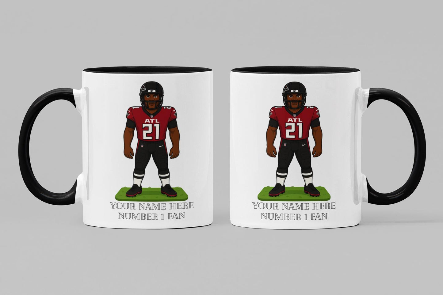 Personalized Atlanta Falcons Inspired Mug: Custom Name NFL Gift