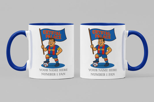 Personalised Crystal Palace FC Mug: Custom Football Fan Gift
