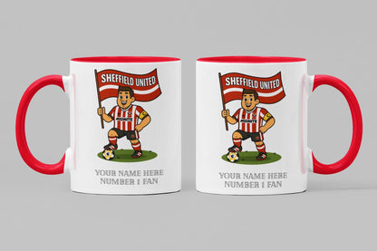 Personalised Sheffield Ceramic Mug - Football Fan Gift