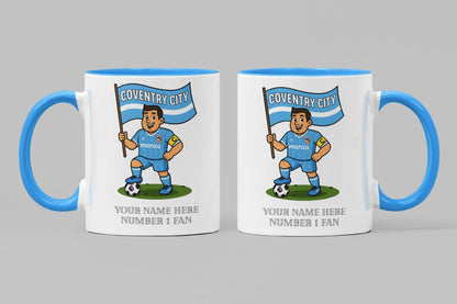 Personalised Coventry Ceramic Mug - Football Fan Gift