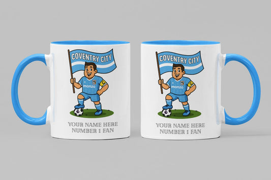 Personalised Coventry Ceramic Mug - Football Fan Gift