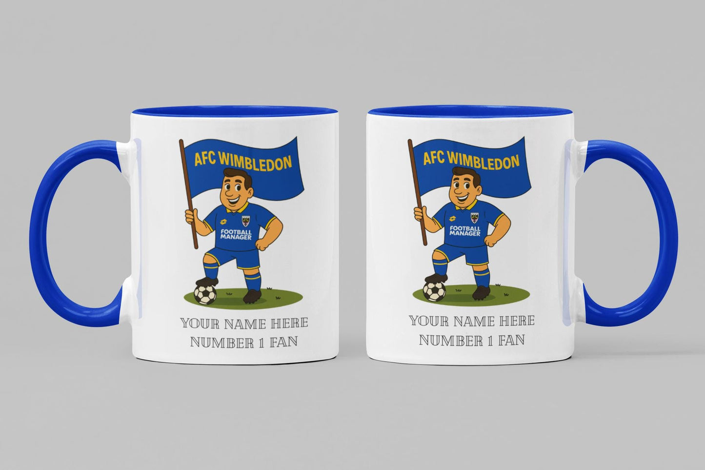 Personalised Wimbledon Football Mug: Custom Ceramic Gift