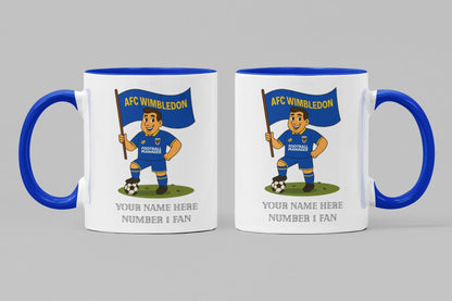 Personalised Wimbledon Football Mug: Custom Ceramic Gift
