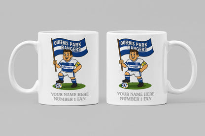 Personalised Queens Park Rangers Ceramic Mug - Football Fan Gift
