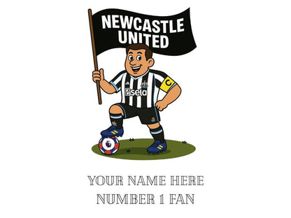 Personalised Newcastle Football Mug: Custom Ceramic Gift